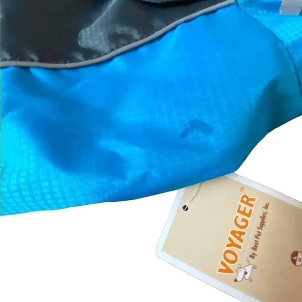 Voyager Dog Windbreaker by Best Pet Supplies - Turquoise, Large NWT